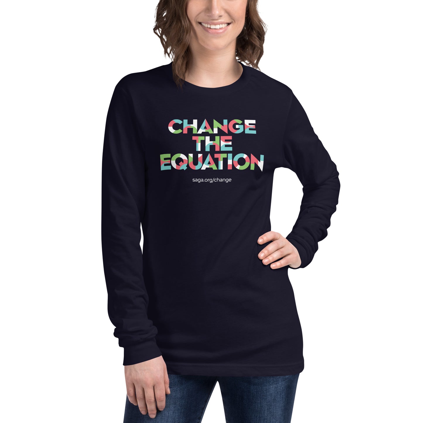 Unisex Long Sleeve Tee - Change the Equation