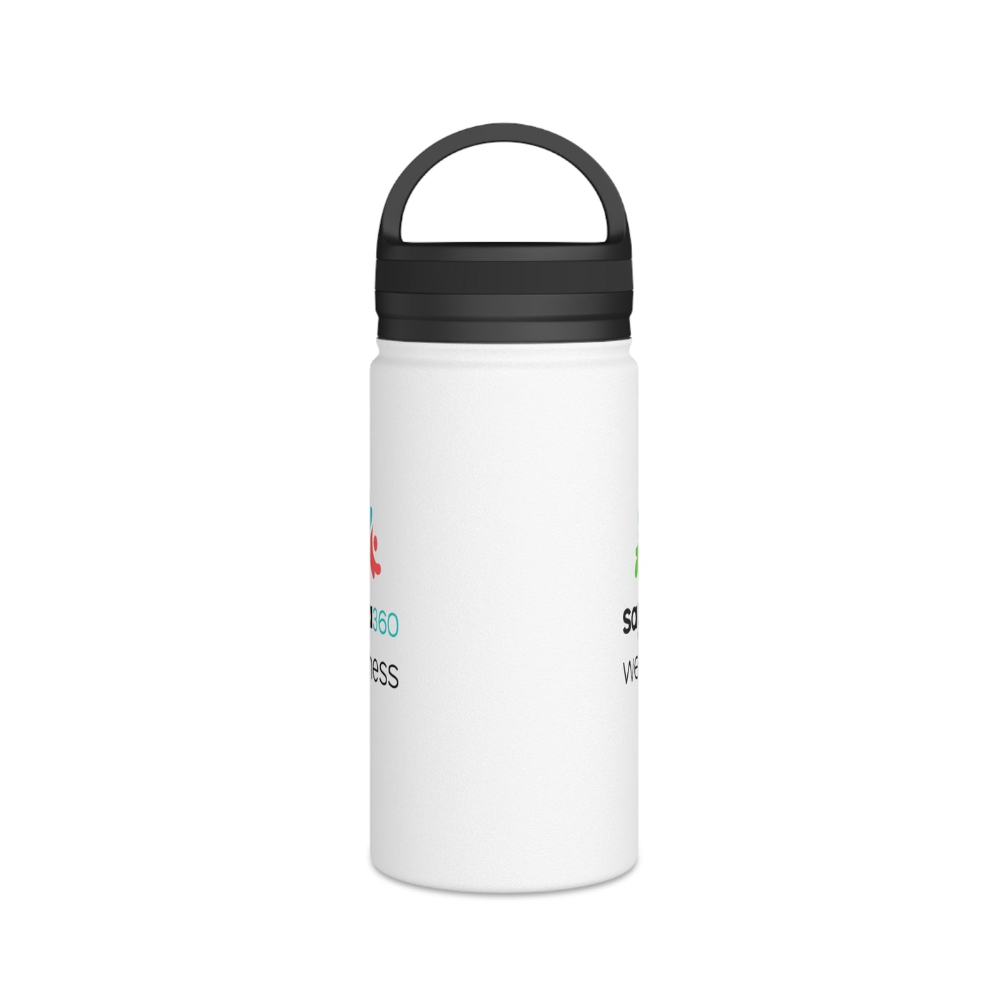 Stainless Steel Water Bottle, Handle Lid -  Saga 360 Wellness