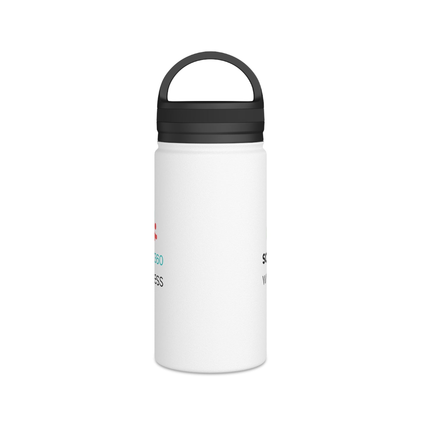 Stainless Steel Water Bottle, Handle Lid -  Saga 360 Wellness