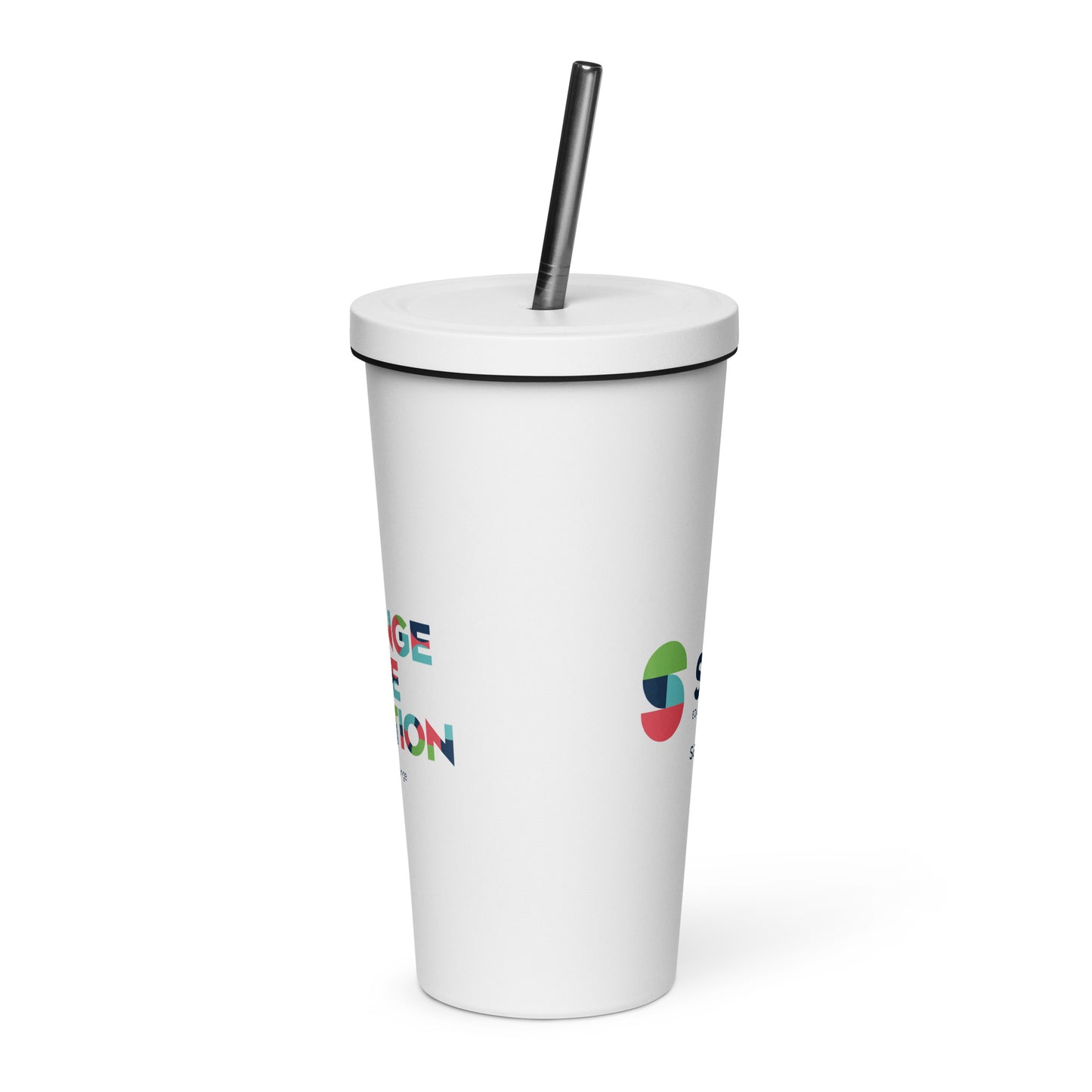 Insulated Tumbler With a Straw - Change the Equation