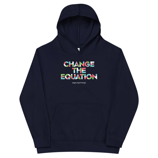 Kids Fleece Hoodie - Change the Equation