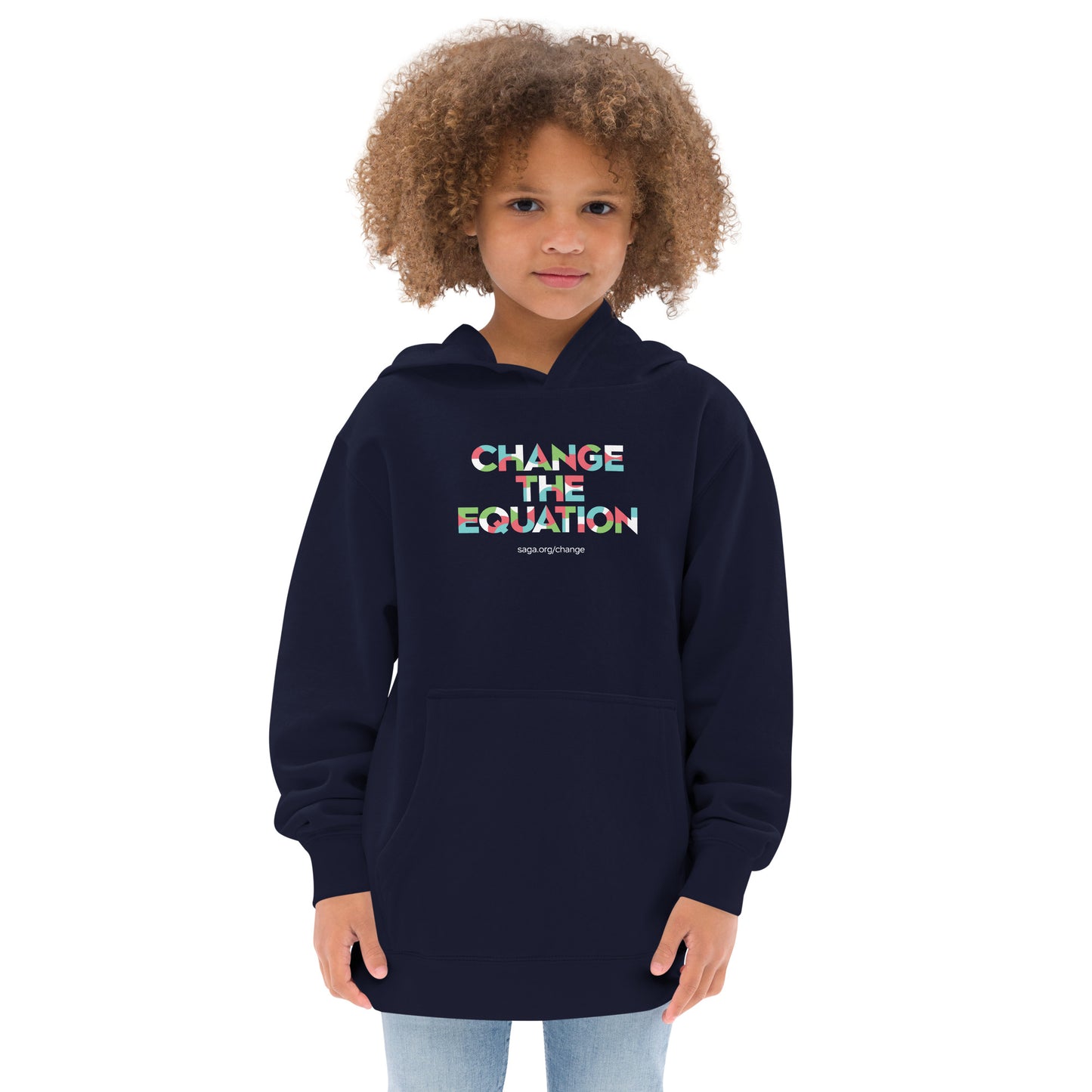 Kids Fleece Hoodie - Change the Equation