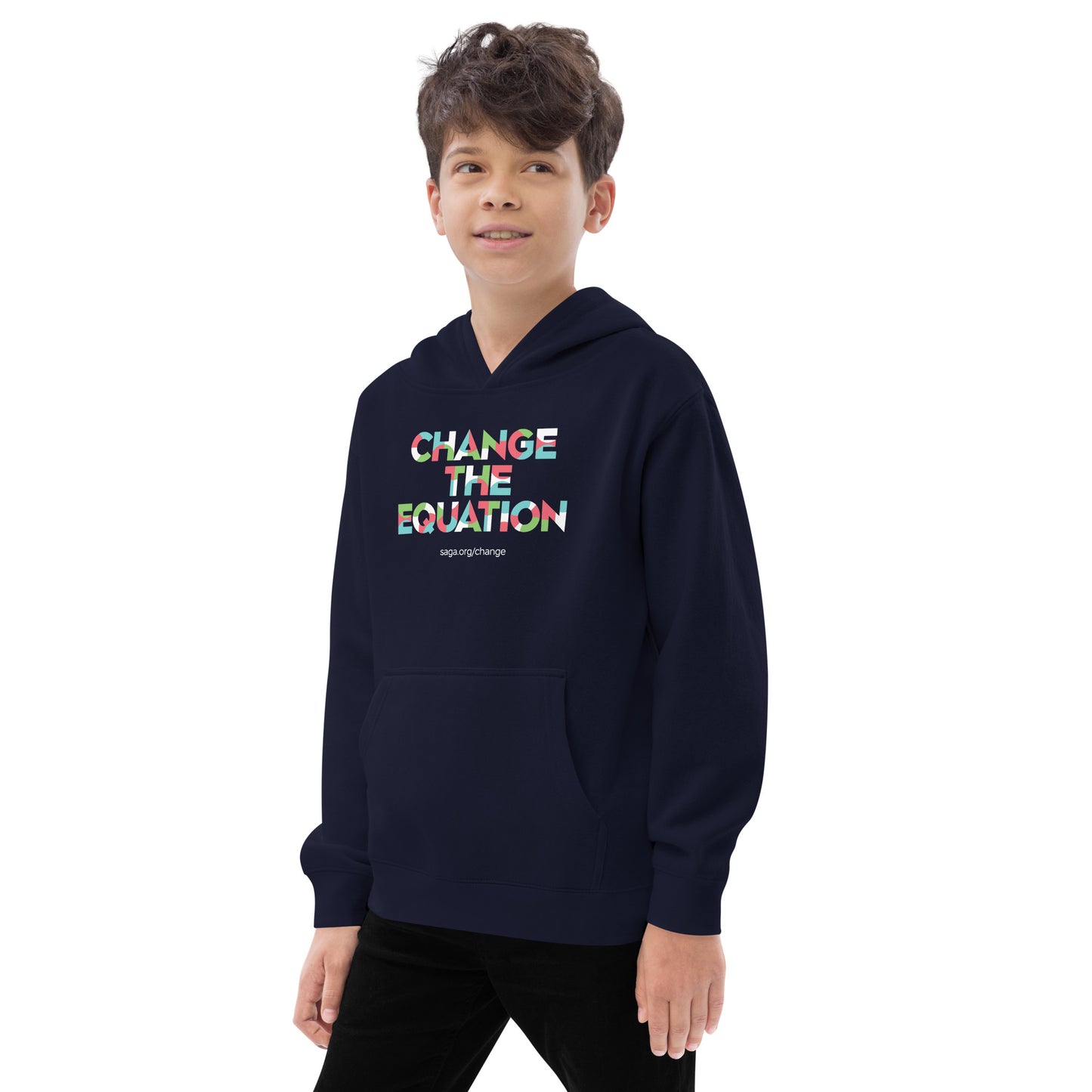 Kids Fleece Hoodie - Change the Equation