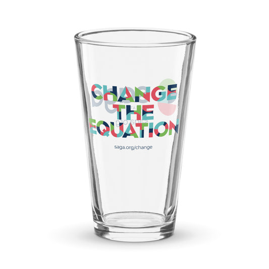 Pint Glass, 16oz - Change the Equation