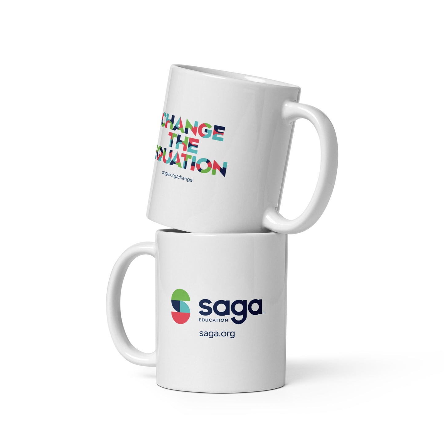 White Glossy Mug - Change the Equation