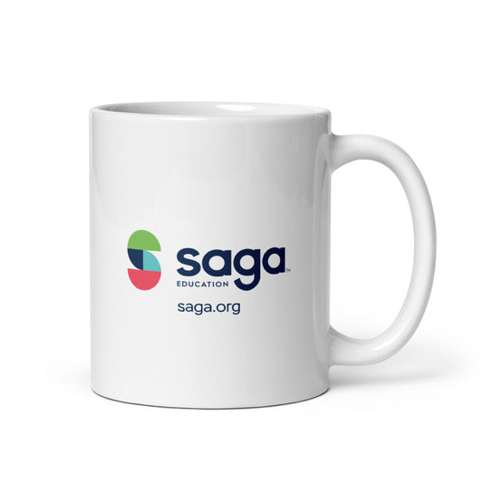 White glossy mug - Saga